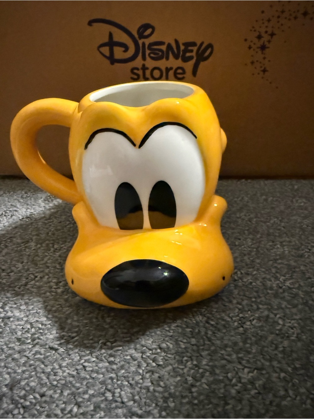 Disney Yellow Pluto Character Ceramic Mug
